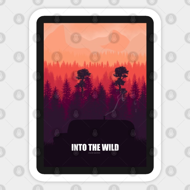 Into the Wild - Minimal Film Fanart alternative Sticker by HDMI2K